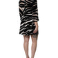 Dolce & Gabbana Black White Zebra A-line Sheath Mini Dress
