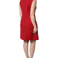 Dolce & Gabbana Red Wool Sleeveless Knee Length A-line Dress