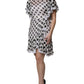Dolce & Gabbana White Polka Dotted Silk Blend A-line Dress