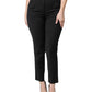 Dolce & Gabbana Black Polyester High Waist Slim Pants