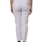 Dolce & Gabbana White Cotton High Waist Skinny Denim Jeans