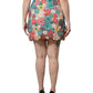 Dolce & Gabbana Multicolor Floral Lace High Waist Mini Skirt