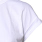 Dolce & Gabbana White Cotton Crew Neck Cropped T-shirt Top
