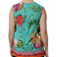 Dolce & Gabbana Multicolor Floral Silk Sleeveless Tank Top