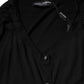 Dolce & Gabbana Black Button Down Short Sleeve Blouse Top