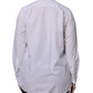 Dolce & Gabbana White Ascot Collar Long Sleeve Blouse Top