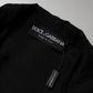 Dolce & Gabbana Black Silk Sheer Long Sleeves Blouse Top