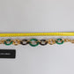 Dolce & Gabbana Multicolor Gold Brass Orange Lily Floral Chain Necklace