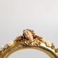 Dolce & Gabbana Gold Leather Floral Crystal Angel Headset Headphones