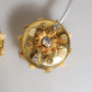 Dolce & Gabbana Gold Leather Floral Crystal Angel Headset Headphones