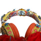 Dolce & Gabbana Multicolor Whimsical Tasseled Crystal Headset Headphones