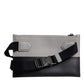 Dolce & Gabbana Black White Leather Logo Embossed Crossbody Bag
