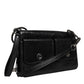Dolce & Gabbana Black Leather Logo Purse Shoulder Crossbody Bag