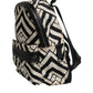 Dolce & Gabbana Black White Nylon Leather Travel Back Pack Bag