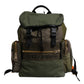 Dolce & Gabbana Military Green Patchwork Travel Backpack Bag