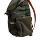 Dolce & Gabbana Military Green Patchwork Travel Backpack Bag