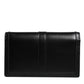 Versace Black Calfskin Leather Chain Strap Shoulder Crossbody Bag