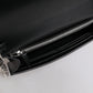 Versace Black Calfskin Leather Chain Strap Shoulder Crossbody Bag