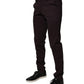 BENCIVENGA Brown Pure Cotton Slim Fit Men Dress Pants