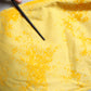 Dolce & Gabbana Yellow Tie Dye Cotton Straight Denim Jeans