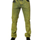 Dolce & Gabbana Yellow Cotton Stretch Skinny Men Denim Jeans