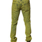 Dolce & Gabbana Yellow Cotton Stretch Skinny Men Denim Jeans
