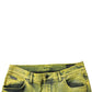 Dolce & Gabbana Yellow Cotton Stretch Skinny Men Denim Jeans