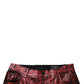 Dolce & Gabbana Red Leopard Cotton Straight Men Denim Jeans