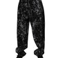 Dolce & Gabbana Black Tie Dye Cotton Straight Men Denim Jeans