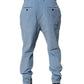 Dolce & Gabbana Light Blue Corduroy Cotton Skinny Denim Jeans