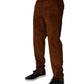 Dolce & Gabbana Dark Brown Corduroy Cotton Skinny Denim Jeans