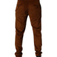 Dolce & Gabbana Dark Brown Corduroy Cotton Skinny Denim Jeans