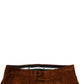 Dolce & Gabbana Dark Brown Corduroy Cotton Skinny Denim Jeans