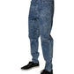 Dolce & Gabbana Blue Tie Dye Cotton Skinny Men Denim Jeans