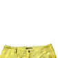 Dolce & Gabbana Yellow DG Monogram Polyester Straight Pants