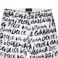 Dolce & Gabbana White Cotton Logo Print Skinny Denim Jeans