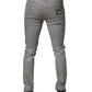 Dolce & Gabbana Gray Cotton Stretch Men Slim Fit Denim Jeans