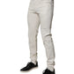 Dolce & Gabbana Off White Cotton Stretch Skinny Denim Jeans
