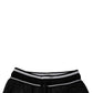 Dolce & Gabbana Black Mid Waist Jogger Men Sweatpants Pants