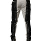 Dolce & Gabbana White Lace Trim Mid Waist Dress Formal Pants