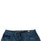 Dolce & Gabbana Blue Tie Dye Cotton Skinny Men Denim Jeans