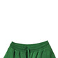 Dolce & Gabbana Green Cotton Men Sweatshorts Bermuda Shorts