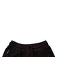 Dolce & Gabbana Maroon Cotton Sweatshorts Men Bermuda Shorts