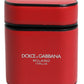 Dolce & Gabbana Red Calfskin Leather Logo Print Flip Holder Airpods Case