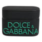 Dolce & Gabbana Black Orange Silicone Embossed Logo Airpods Case