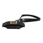 Dolce & Gabbana Black Leather Strap Gold Metal Logo Plaque Airpods Case