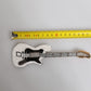 Dolce & Gabbana Gold Brass Logo Beaded Guitar Pin Brooch