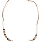 Dolce & Gabbana Black Gold Wooden Beaded Logo Pendant Necklace