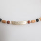 Dolce & Gabbana Black Gold Wooden Beaded Logo Pendant Necklace