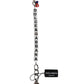 Dolce & Gabbana Silver Brass Chain Dice Logo Embellished Charm Bracelet